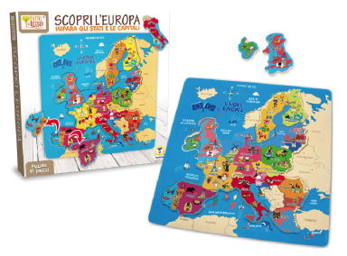 FATTO DI LEGNO PUZZLE EUROPA