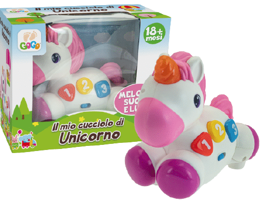 GOGO IL MIO CUCCIOLO DI UNICORNO LUCI