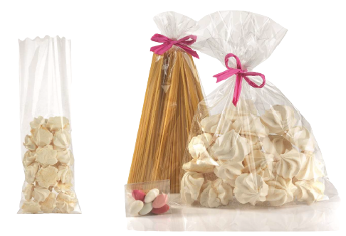 CF.100 BUSTE TRASP.SOFFIETTO 10X30+6