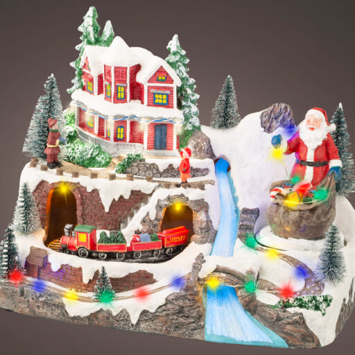 PAESAGGIO C/BABBO LUCI LED