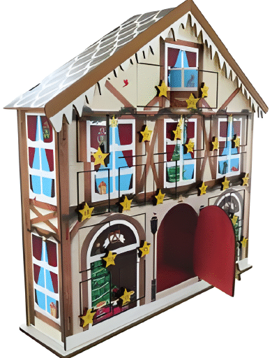 CALENDARIO DELL'AVVENTO CASA DI NATALE
