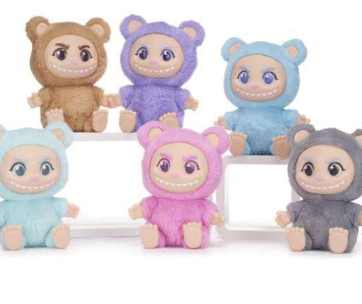 PELUCHE SEDUTO 24 CM. VISO PVC