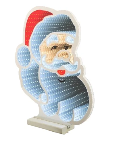 BABBO NATALE LUCI INFINITE 30 CM.