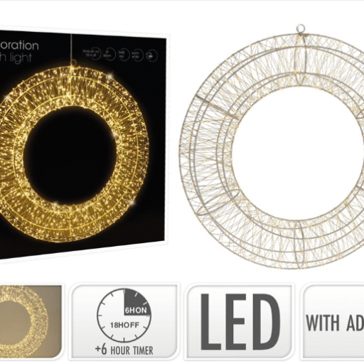 CORONA 50CM 1440 LED LUCE CALDA