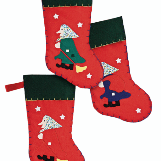 CALZA BEFANA IN FELTRO CM48 CF. 6 PZ