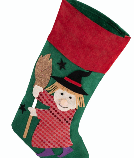 CALZA BEFANA IN TESSUTO CF. 6 PZ