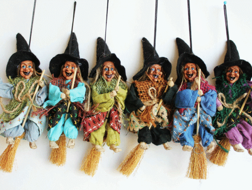 BEFANA VOLANTE SU SCOPA H 15 cf 6