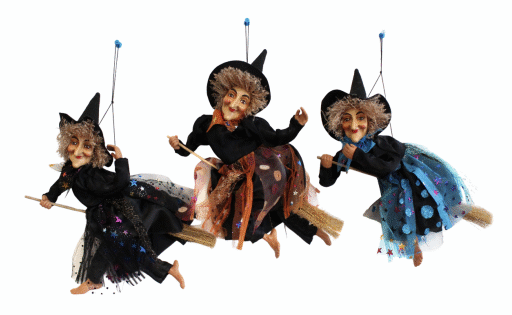 BEFANA VOLANTE SU SCOPA H 30