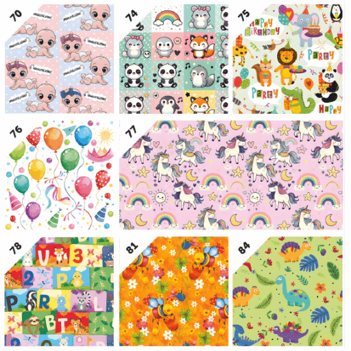 CARTA REGALO 50 FG.  70X100 BAMBINI G8