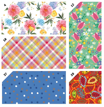 CARTA REGALO  ASS.50 FG.  100X140 FIORI