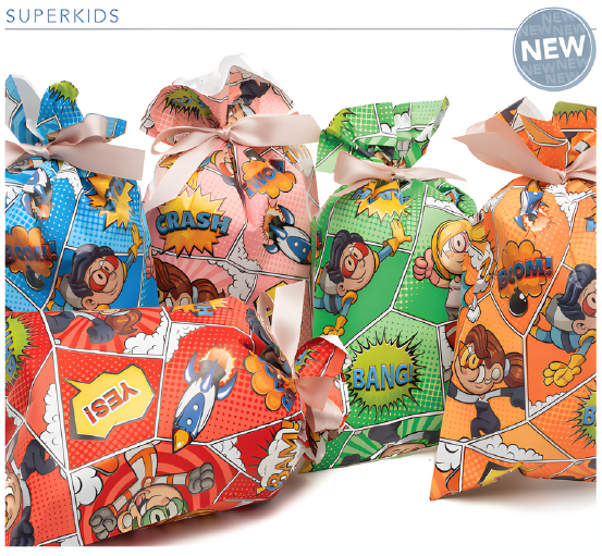 CF. 50 BUSTE METAL SUPERKIDS 35X50