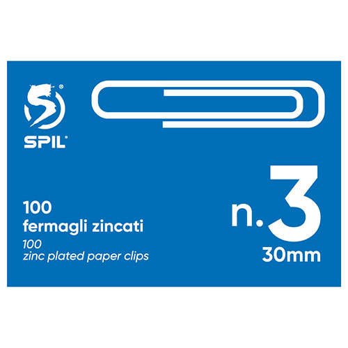 FERMAGLI ZINCATI N° 3 CF 100 PEZZI